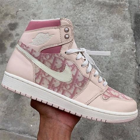 custom air force 1 dior pink|jordan 1 high dior stockx.